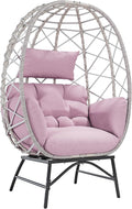 SWITTE Wicker Egg Chair Outdoor, Oversized Patio Lounge Chairs by SWITTE