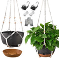 10 Inch Hanging Planters for Indoor Plants, Outdoor Hanging Plant Pot by TIMOSUKI