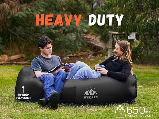 WEKAPO Inflatable Couch Air Lounger Chair - Image 4