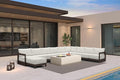 PURPLE LEAF Patio Furniture Set U-Shaped Outdoor Couch by Unknown