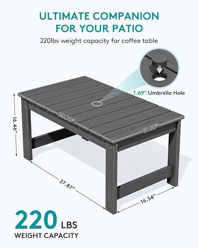 SERWALL Outdoor Coffee Table - Image 3