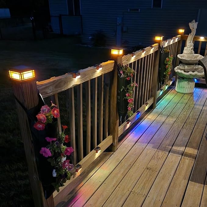 Dynaming 6 Pack Solar Post Cap Lights Outdoor - Image 6