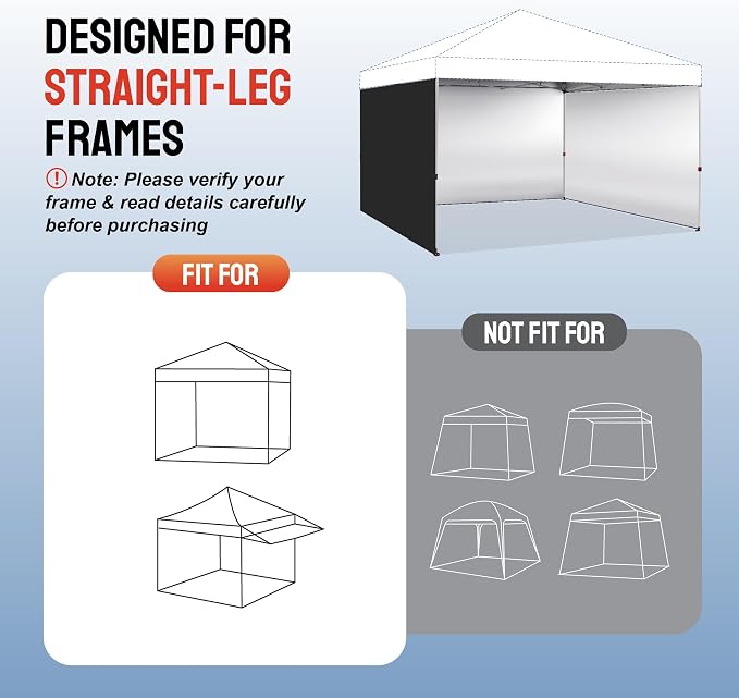 CROWN SHADES 12x12 Canopy Sidewalls - Image 5