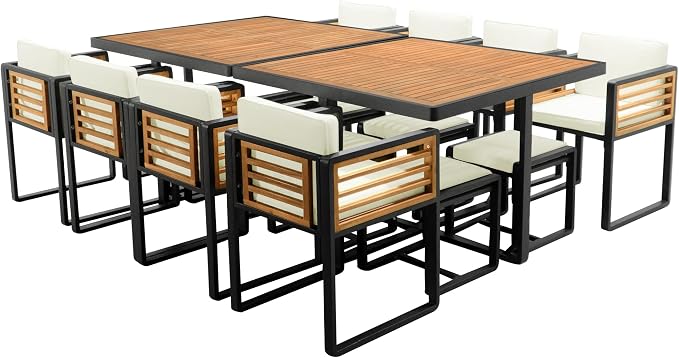 Merax 18 Pieces Outdoor Dining Set - Image 5