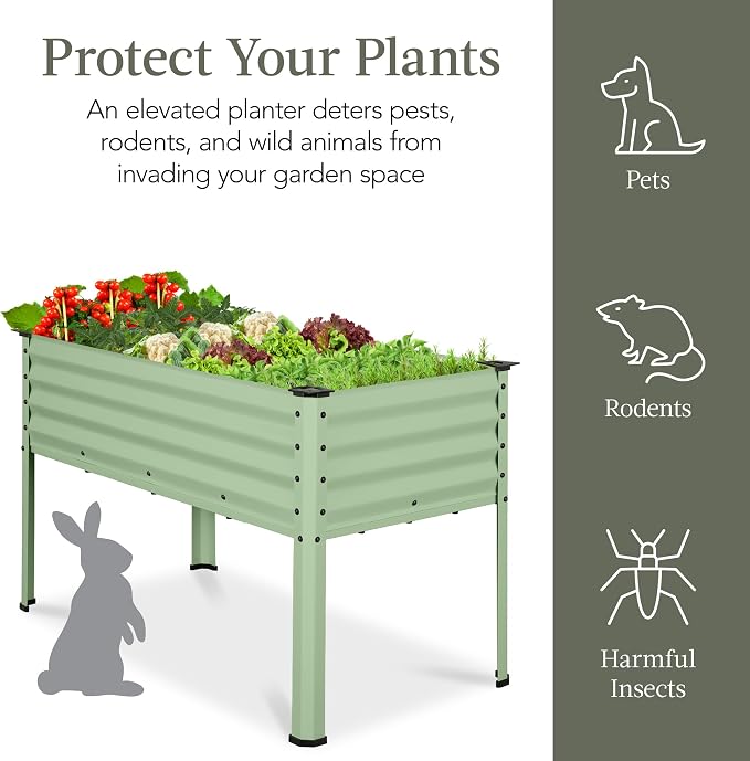 Best Choice Products 48x24x30in Galvanized Raised Garden Bed, Metal Elevated - Image 6