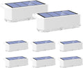 Peasur Solar Fence Lights Outdoor, 8 Pack Step Light Solar Powered, Waterproof by Peasur