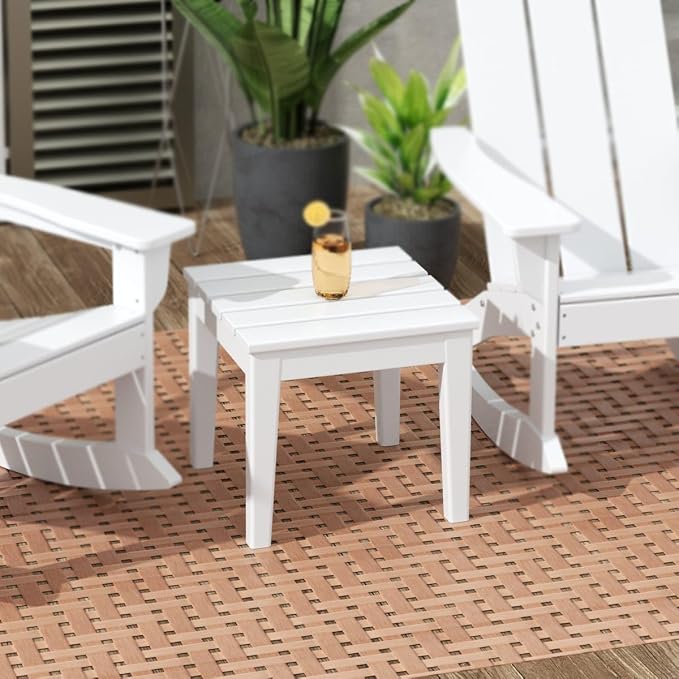 WestinTrends Ashore Outdoor Patio Modern Adirondack Side Table - Image 2