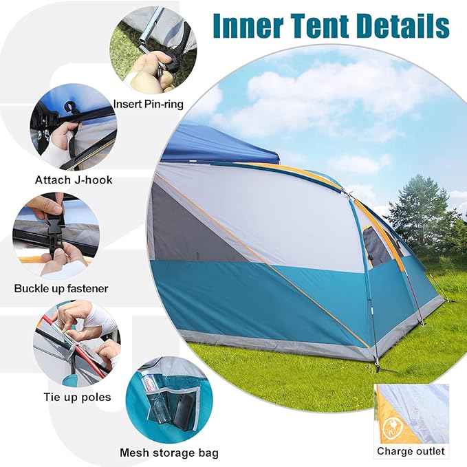 UNP Camping Cube | Pop Up Canopy Side Tent - Image 5