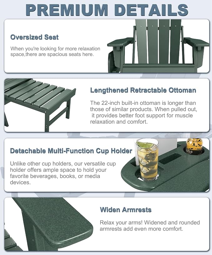 Adjustable Adirondack Chair - Image 6