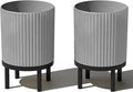 Veradek Demi Series Round Planter w/Stand by VeradekOutdoor