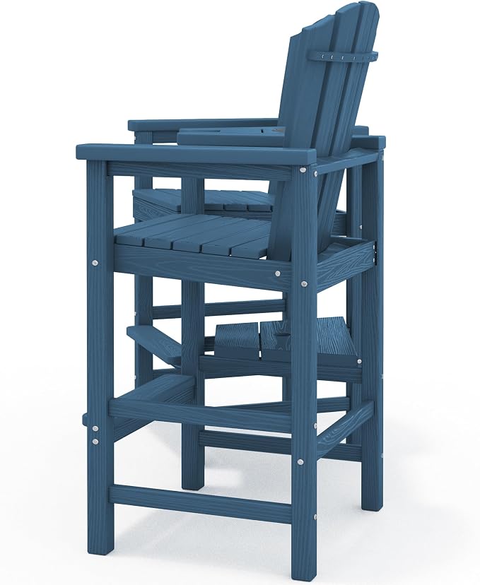 KINGYES Tall Adirondack Chair Set of 2, All-Weather HDPE Outdoor Adirondack - Image 12