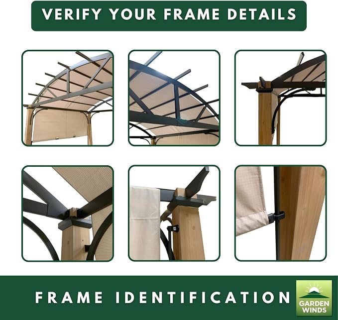 Garden Winds Heavy Duty Reinforced RipLock 500 Replacement Canopy Top Cover - Image 6