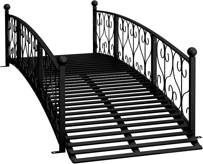 Outsunny 7' Metal Arch Garden Bridge by Outsunny