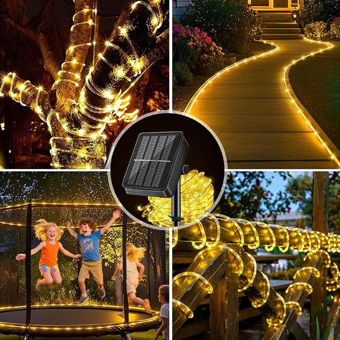 Solar Rope Light 3 Pack 39 FT 100 LEDs IP65 Waterproof Outdoor LED ‎Solar - Image 9