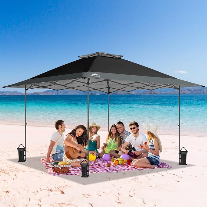 EAGLE PEAK 13x13 Straight Leg Pop Up Canopy Tent Instant Outdoor Canopy Easy - Image 8