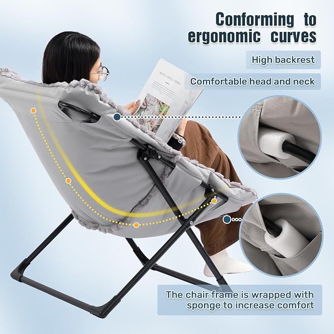 HollyHOME X-Large Saucer Chair - Image 6