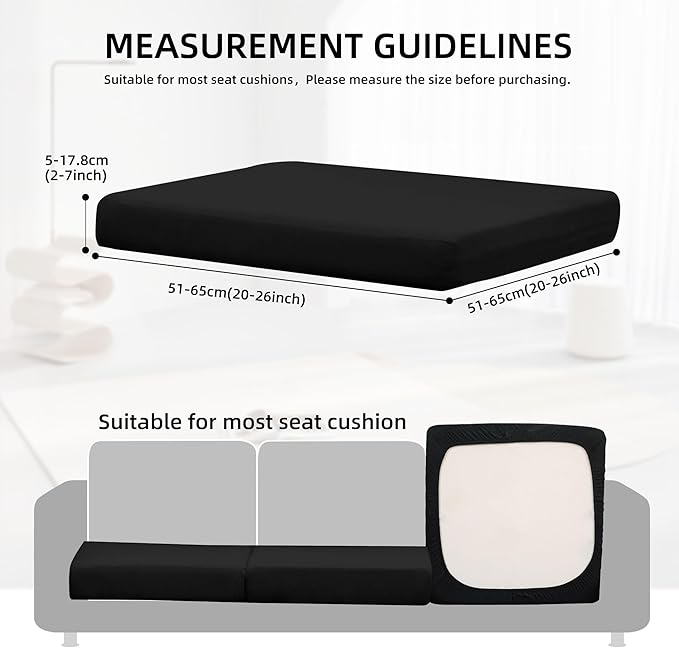 12Pcs Outdoor Cushion Covers, Patio Cushion Covers, Stretch Elastic Slipcovers - Image 2