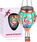 Flamingo Solar Hot Air Balloon Lantern, Outdoor Decor by Profinella