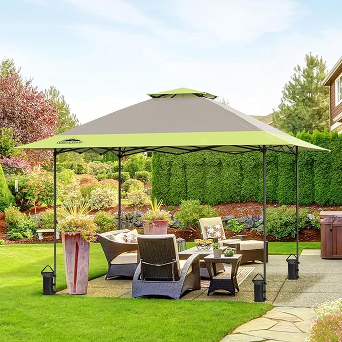 EAGLE PEAK 13x13 Straight Leg Pop Up Canopy Tent Instant Outdoor Canopy Easy - Image 5