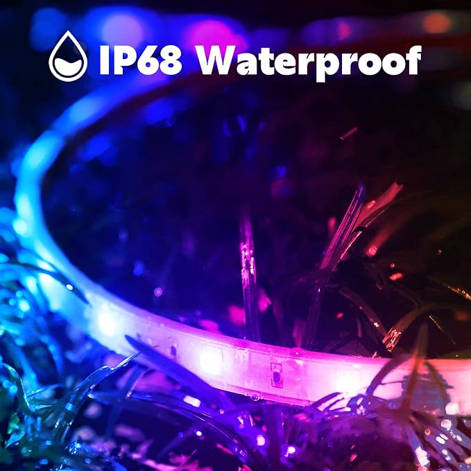 FBZ 100Ft Outdoor Waterproof LED Strip Lights, Music Sync RGB IP65 Led Lights - Image 7