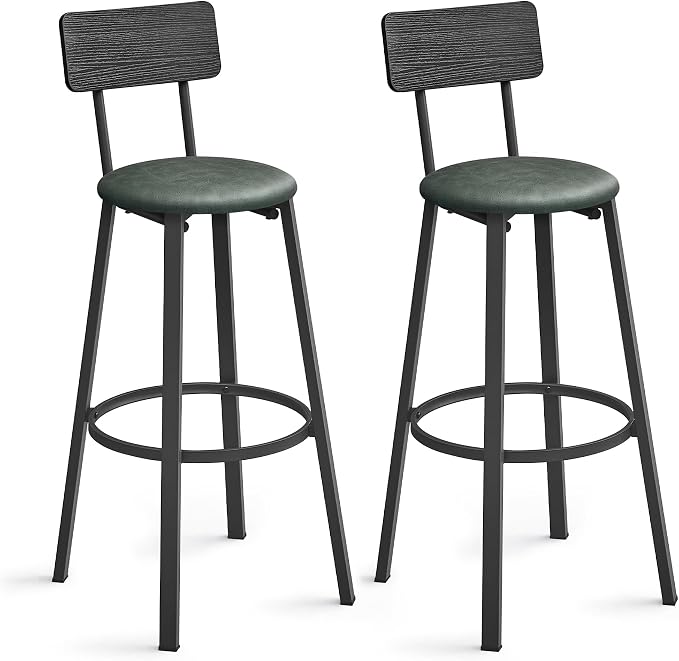 VASAGLE Bar Stools, 29.7-Inch Barstools by VASAGLEbySONGMICSHOME