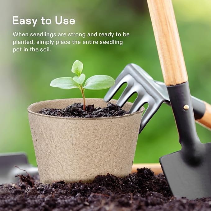 VIVOSUN Peat Pots, 30 Packs 3.15-Inch Seed Starting Pots - Image 5