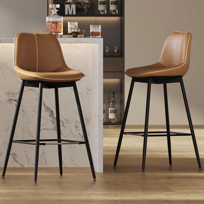 VASAGLE Bar Stools Set of 2, Bar Height Bar Stools by VASAGLEbySONGMICSHOME