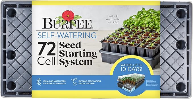 Burpee Self-Watering Seed Starter Tray, 72 Cells by Burpee