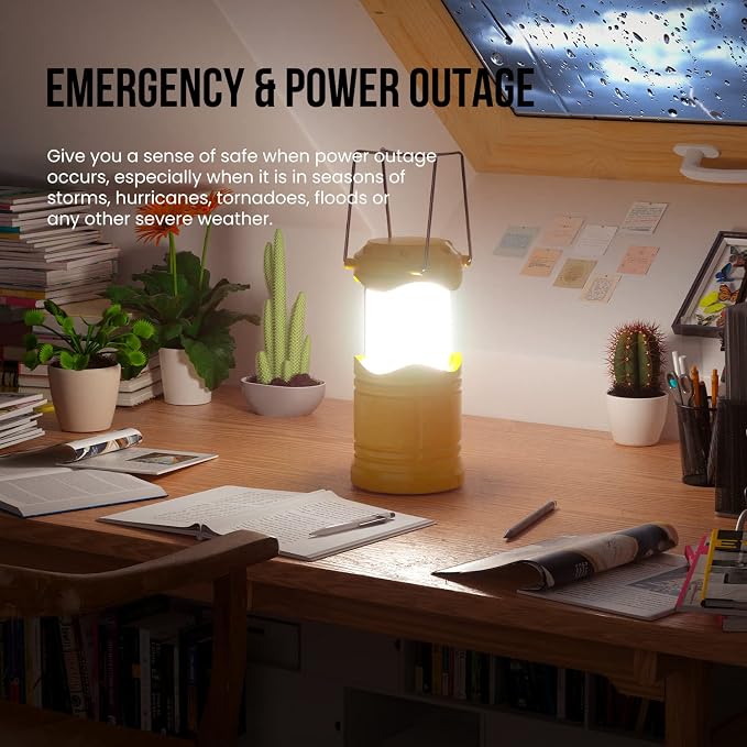 Lichamp LED Camping Lantern, 4 Pack Battery Powered Flashlight - Image 6