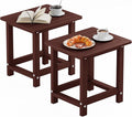 YEFU Outdoor Side Table for Patio: 16" HIPS Weather by YEFU