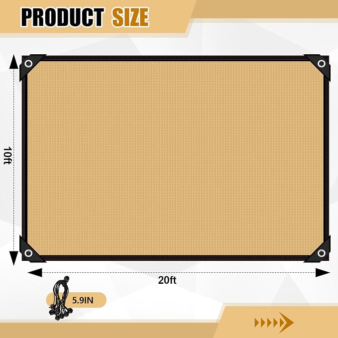 95% Pergola Shade Cover with Grommets - Image 2