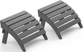SERWALL Folding Adirondack Chair Footrest Set of 2, Adirondack Ottomans Without by SERWALL