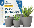 Planter Pots with Drainage Holes by LIFEMASTER