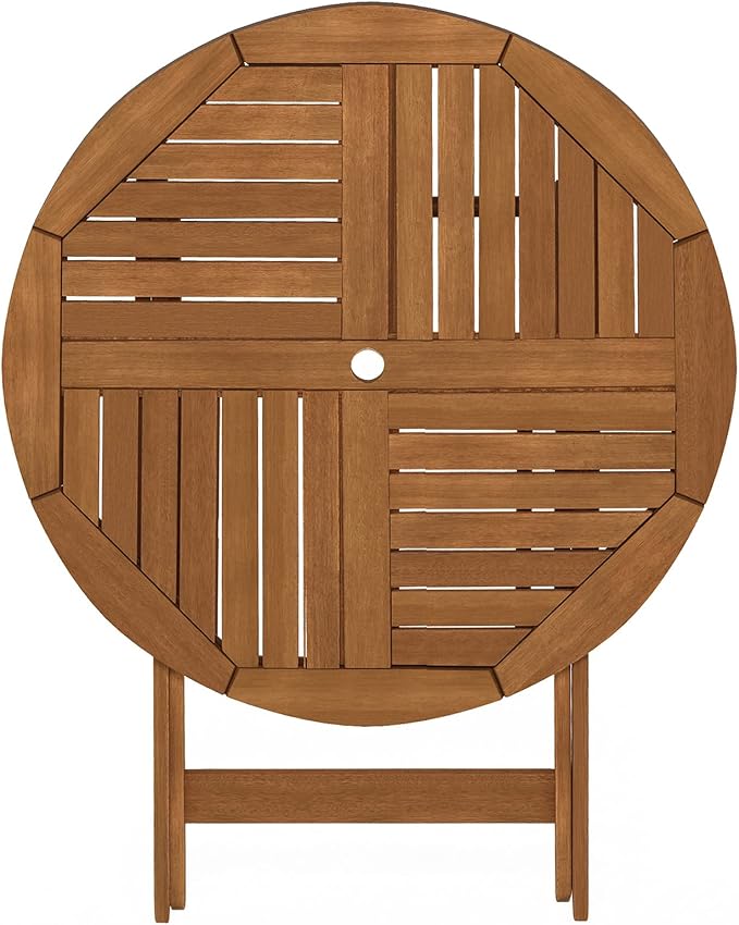Furinno FG19061F Tioman Outdoor Hardwood Sunlight Folding Table - Image 5