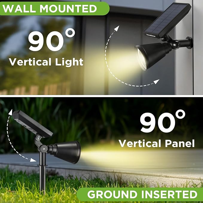 InnoGear Solar Spot Lights, Outdoor Solar Lights Solar Spotlights Flag Pole - Image 6