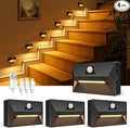 VOLISUN Motion Sensor Stair Light Rechargeable 4 Pack, Night Lights 3 Modes & 3 by VOLISUN