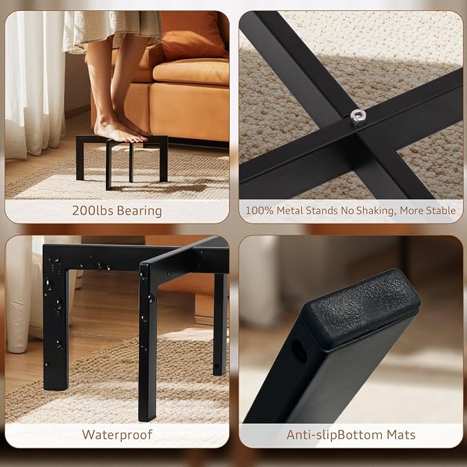 IZIDDO Plant Stand Indoor Outdoor, Metal Mid-Century Pot Stand, Modern Plant - Image 4