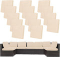 14Pcs Stretch Patio Cushion Covers, Outdoor Couch Covers Replacement, Outdoor by BIETYONE