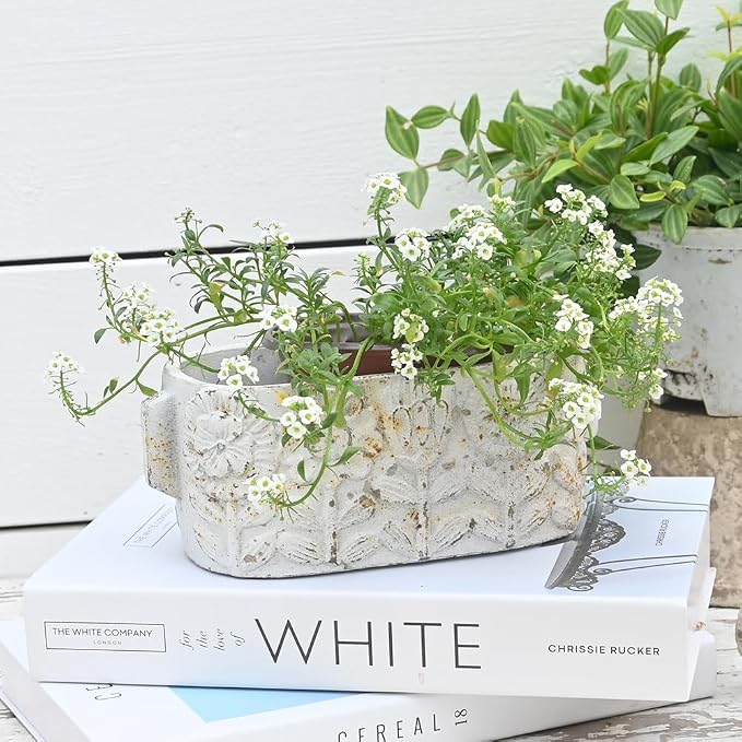 8 inch Pots Planters Indoor Plants Succulent Pots Rectangle Window Box Cactus - Image 5