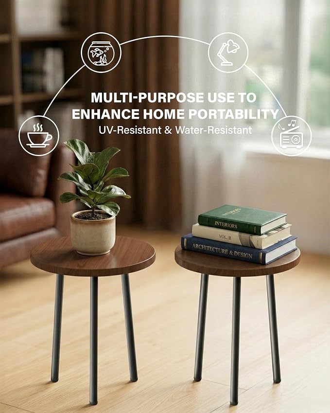 Plant Stand Indoor 14'': Indoor Plant Stand 2 Pack Metal Plant Table - Image 6