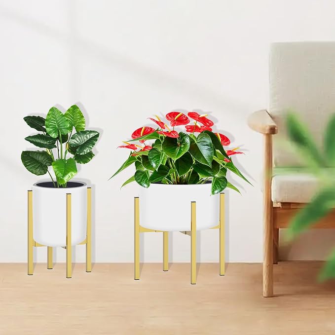 Heavy Plant Stand for 10"-16" Plant Pot Indoor Outdoor Corner, Adjustable Metal - Image 7