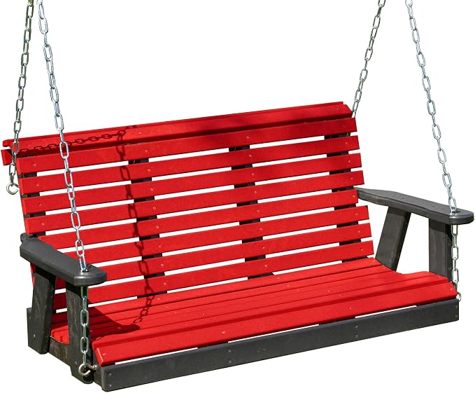 Poly Lumber Wood 5FT Porch Swing Amish Craftsmandship Made in USA HDPE by Unknown