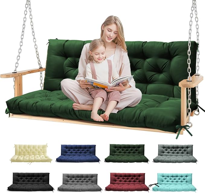 Porch Swing Cushions, Patio Swing Cushions Waterproof by Tycdiose