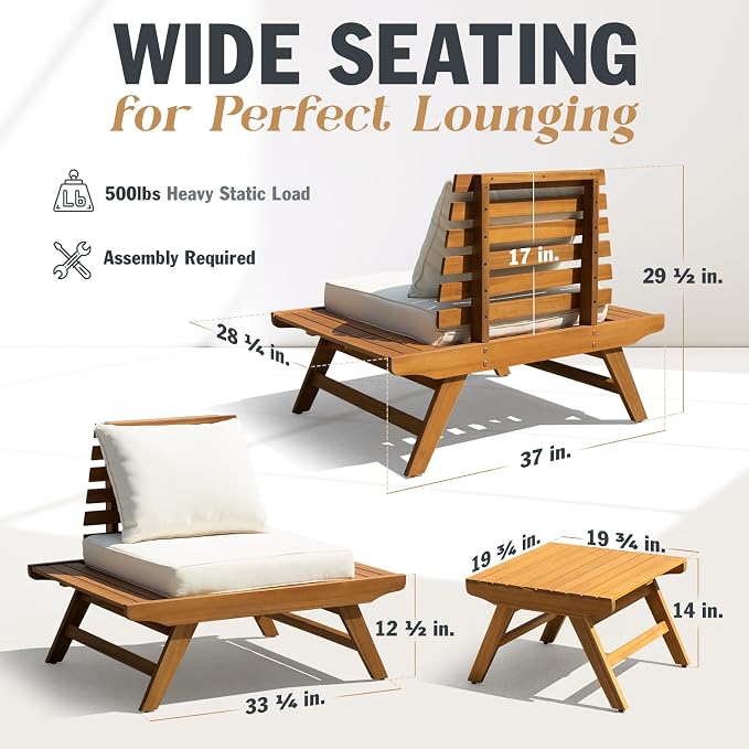 IDZO Armless Club Chairs Design Heavy Duty 400lbs Capacity Elegant Patio Bistro - Image 5