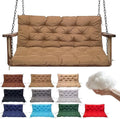 Swing Replacement Cushions for Outdoor: 2-3 Seater Waterproof Porch Bench by QLWYKJP