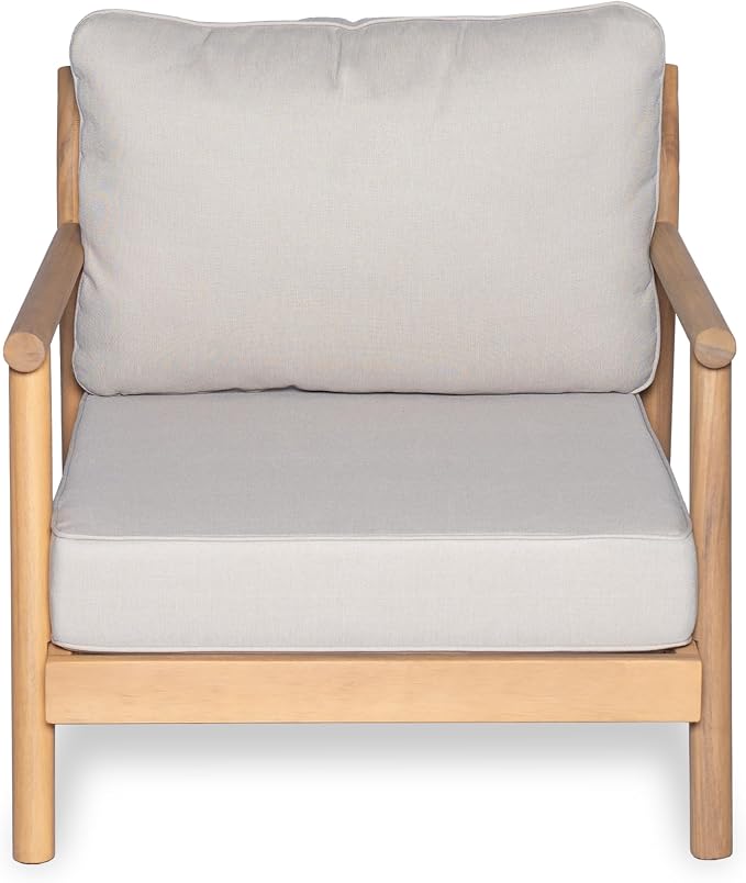 Christopher Knight Home Jorine Patio Chat Set, Acacia Wood Accent Chair - Image 6