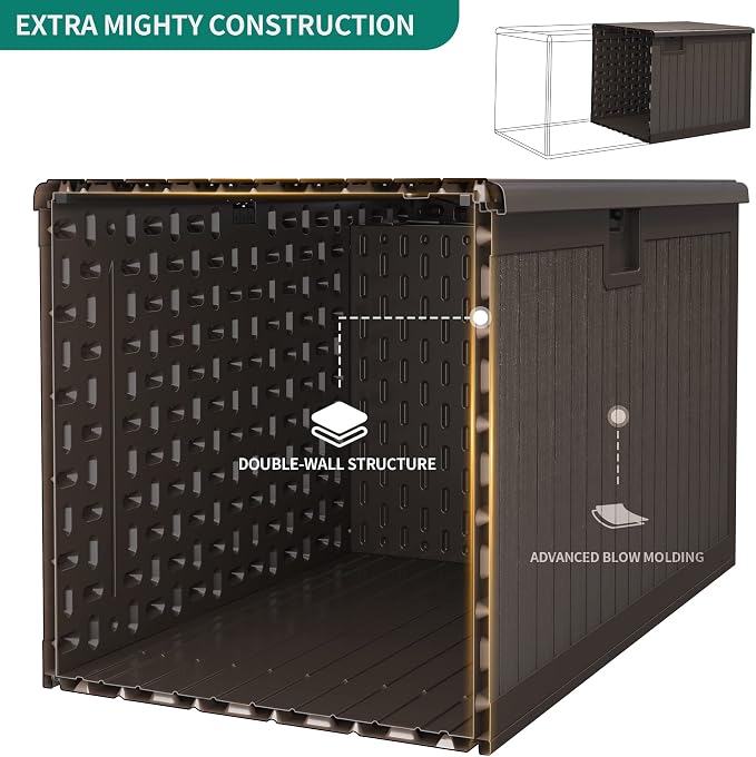 YITAHOME 230 Gallon Double-Wall Deck Box - Image 2