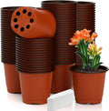 Nursery Pots 100 PCS 4 Inch Plant Pots by Cidenbio