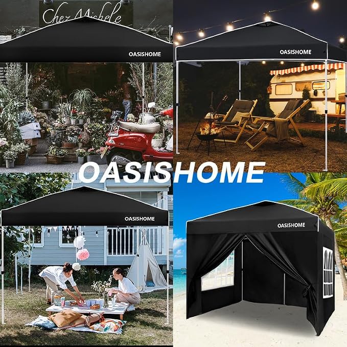 OASISHOME Pop-up Gazebo Instant Portable Canopy Tent 10'x10', - Image 6