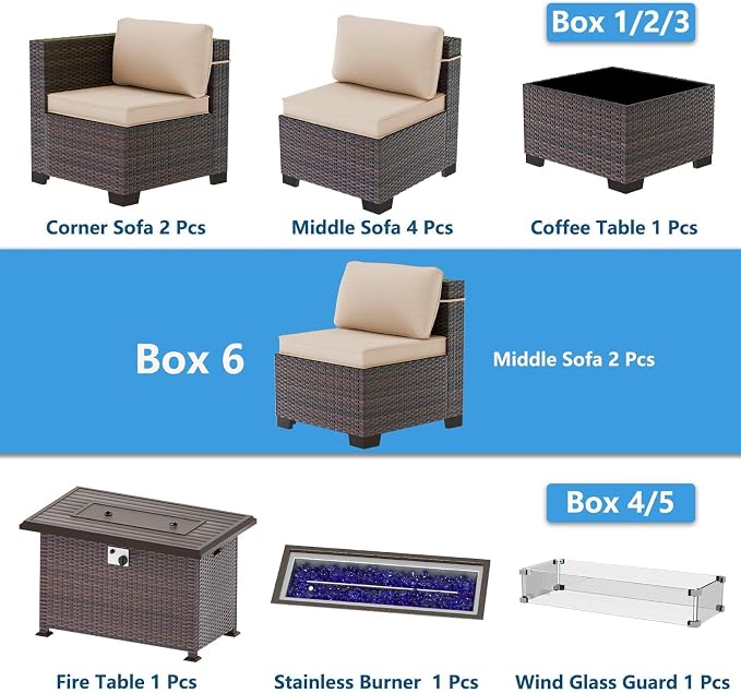 Outdoor Patio Furniture Set - Image 8
